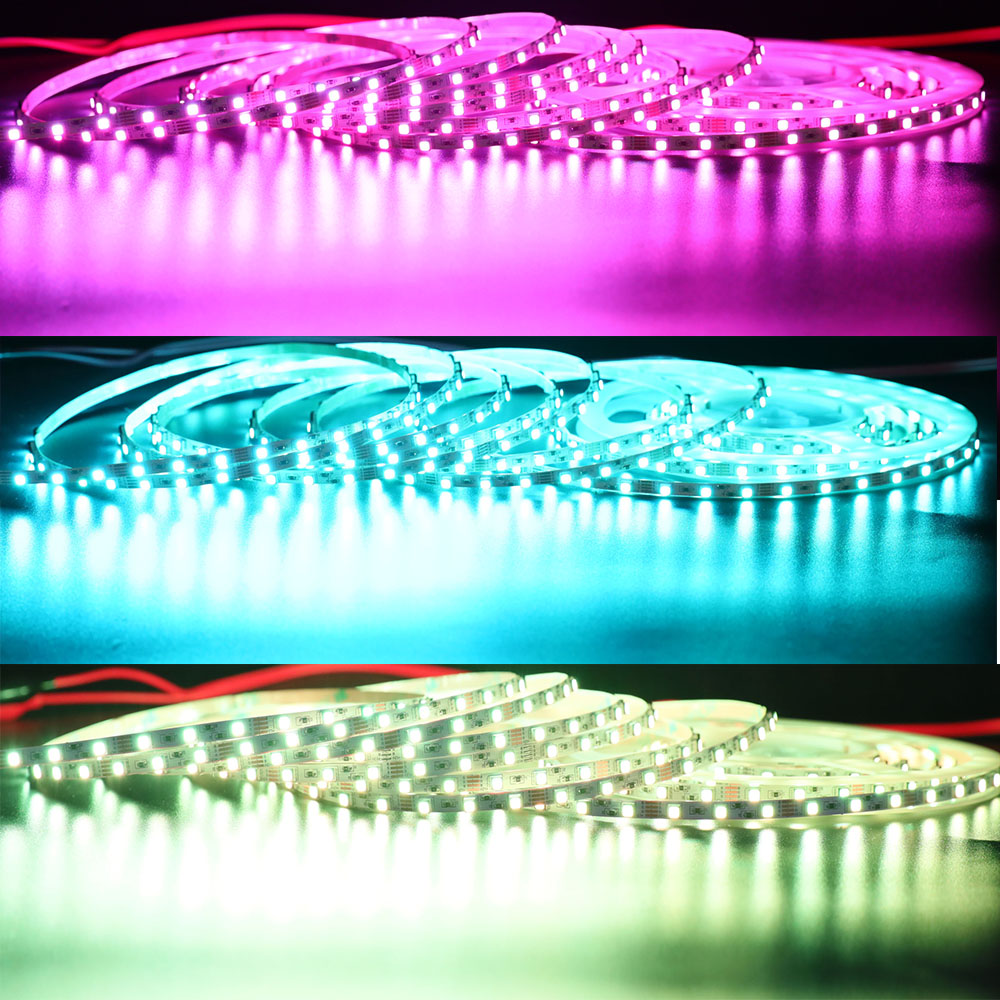 5mm Ultra Narrow RGB Color Changing LED light Strips - DC12V 72LEDs/m 16.4ft